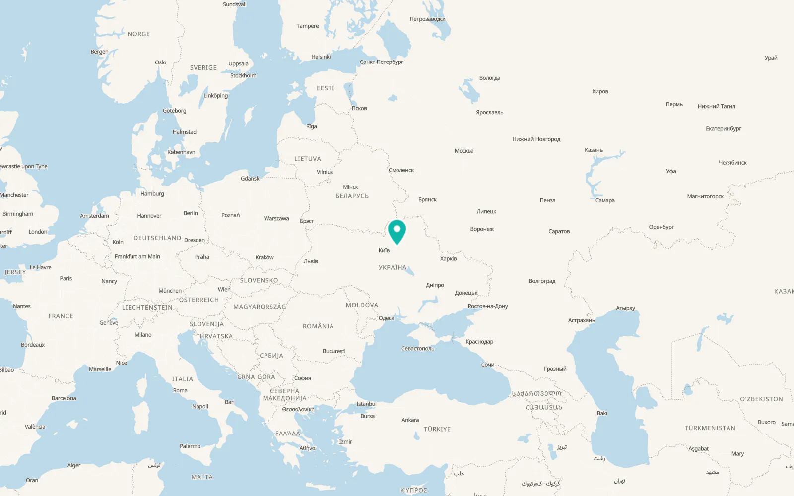 Map of Novyi Bykiv