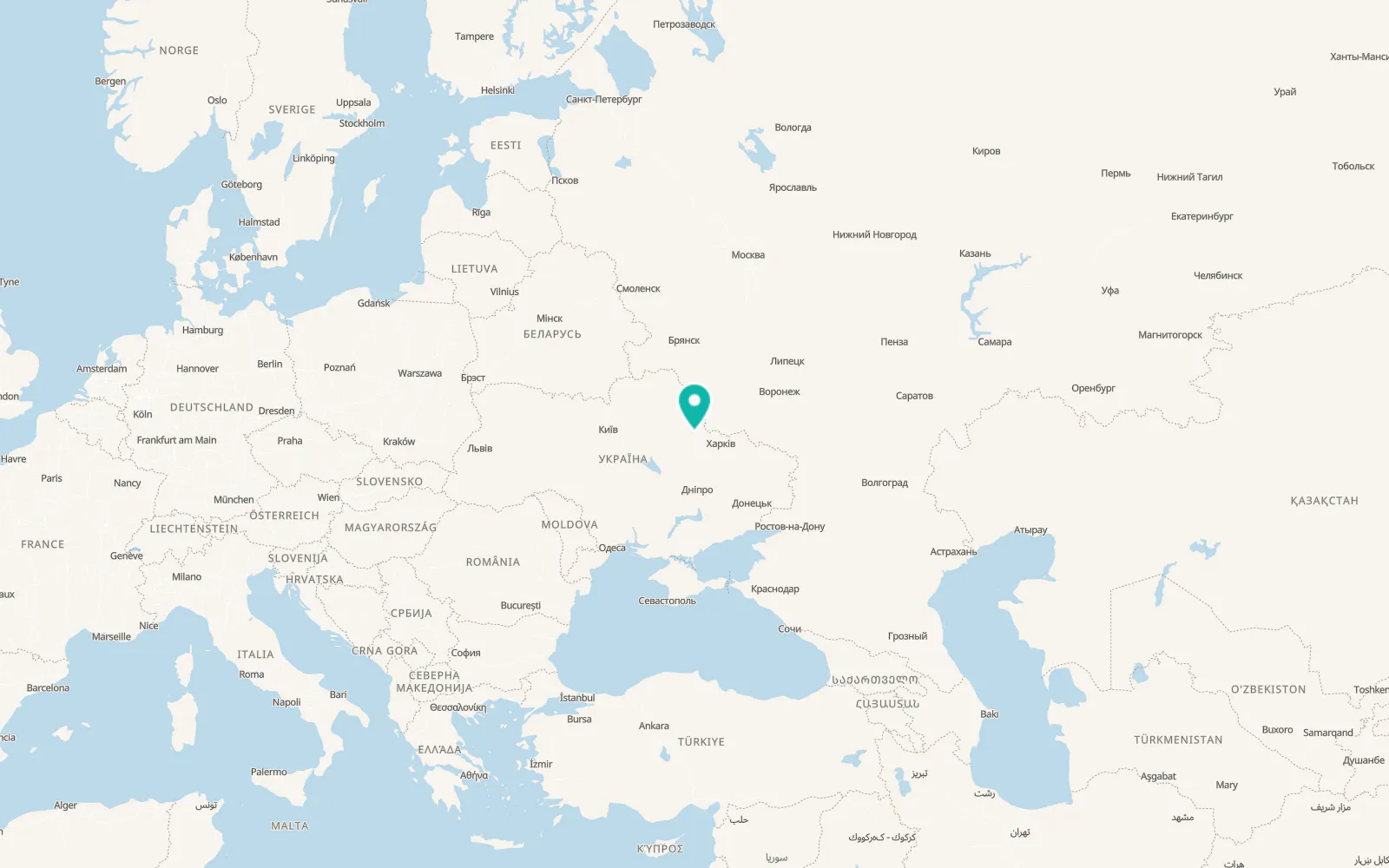 Map of Okhtyrka