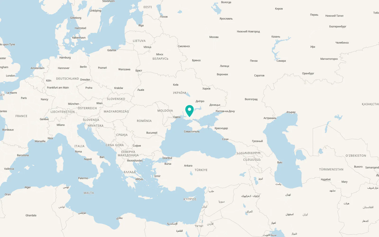 Map of Oleksandrivka