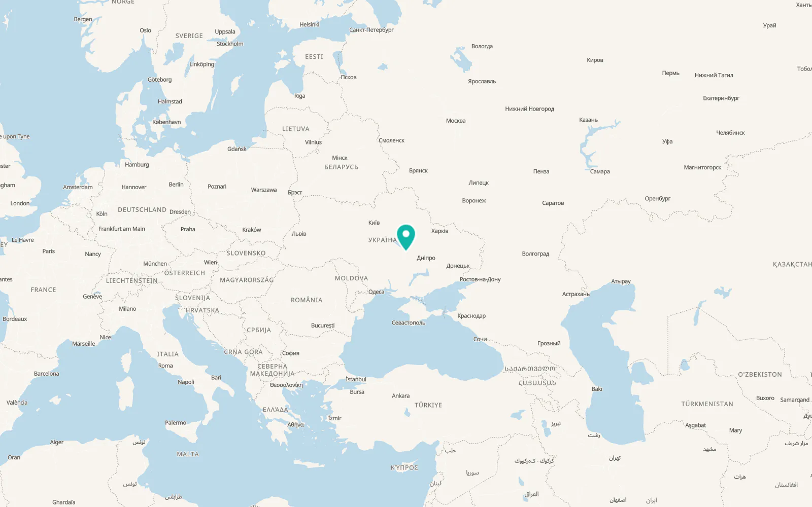 Map of Oleksandrivka