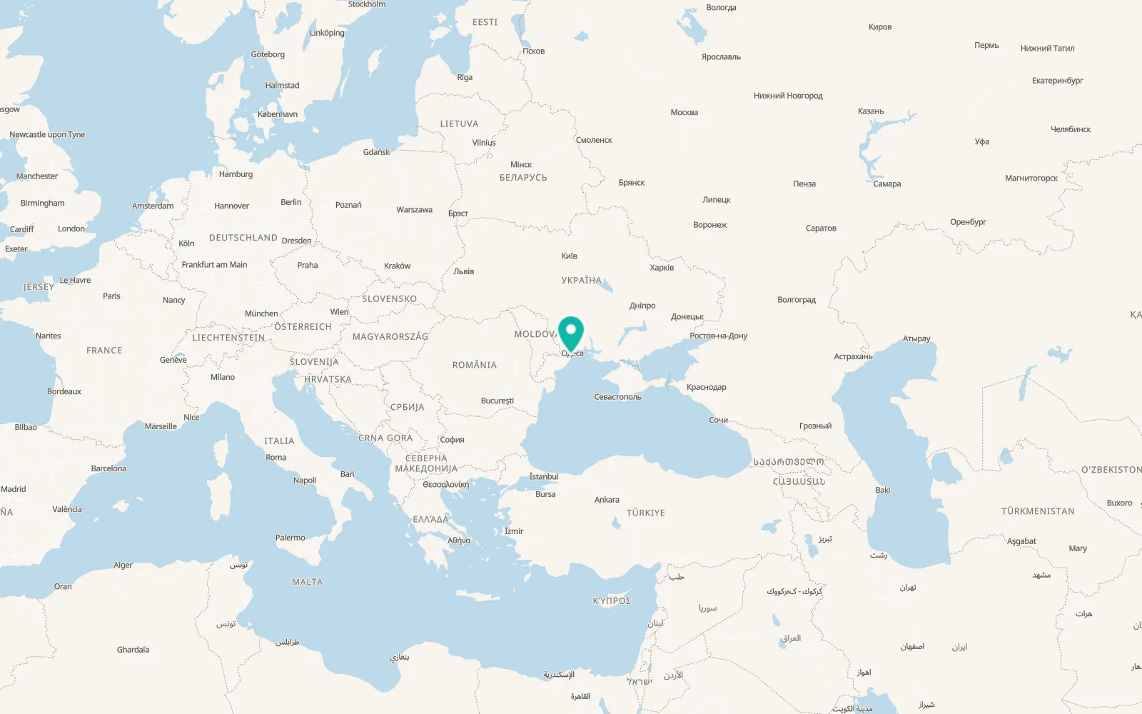 Map of Oleksandrivka