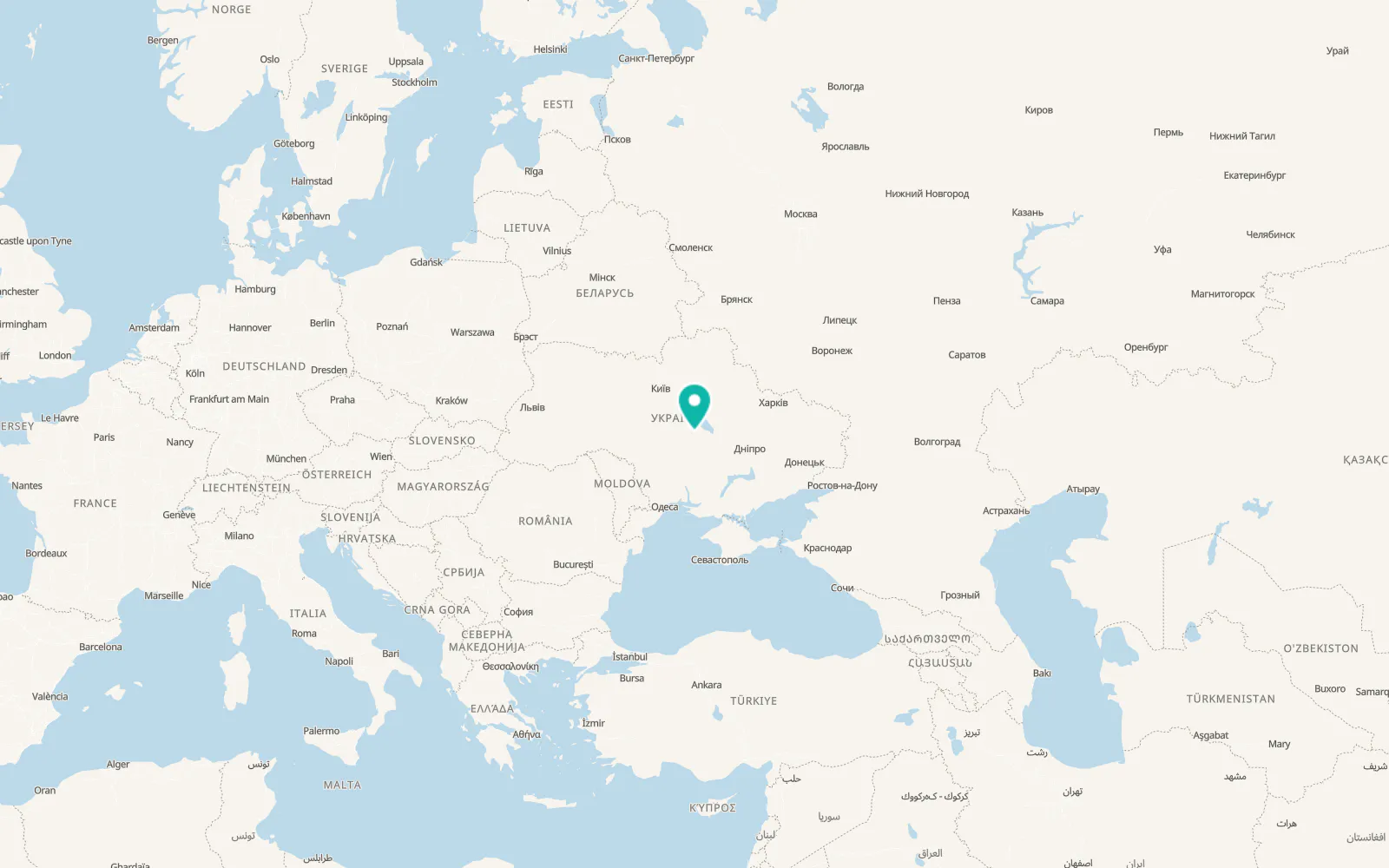 Map of Oleksandrivka