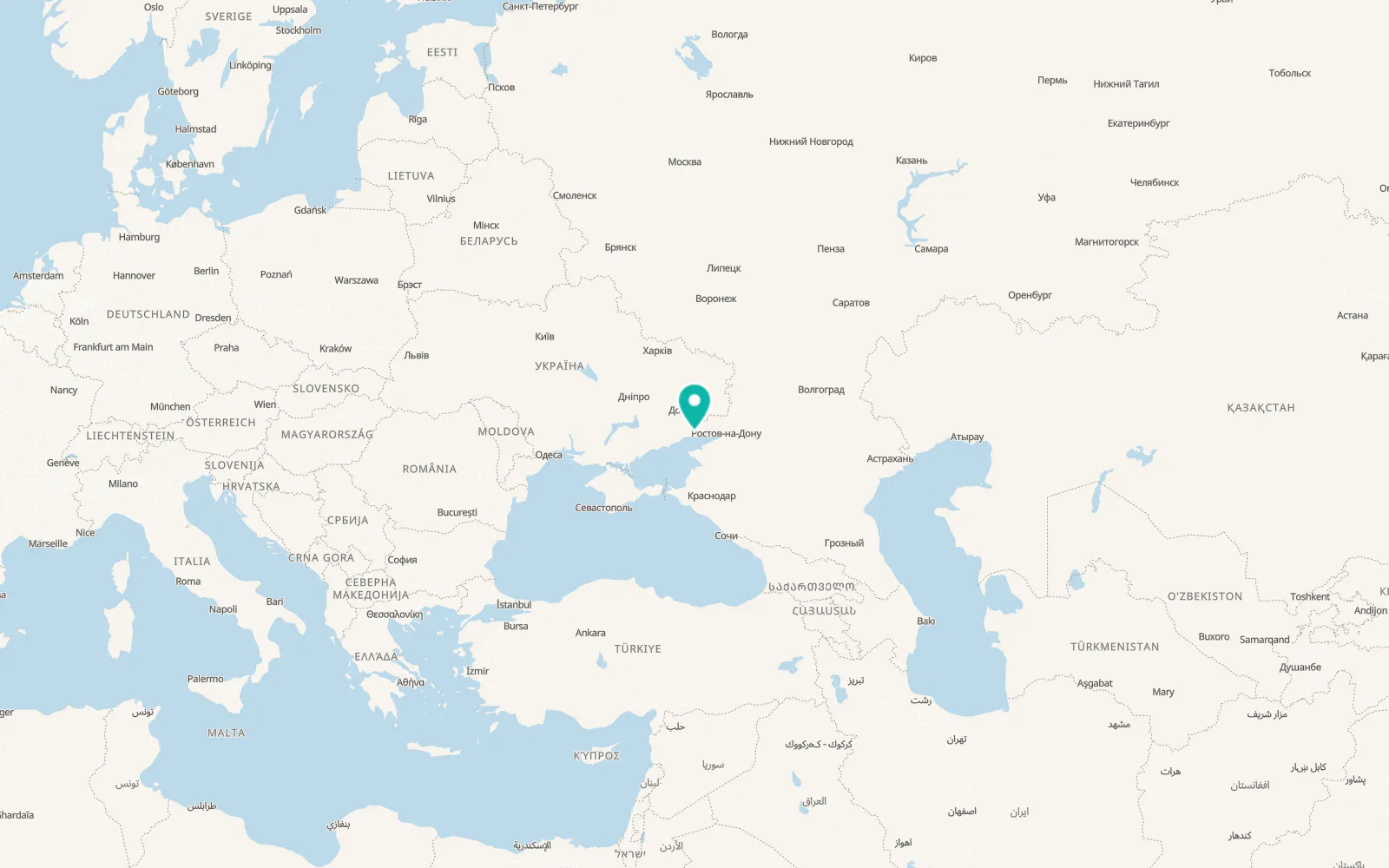 Map of Oleksandrivske