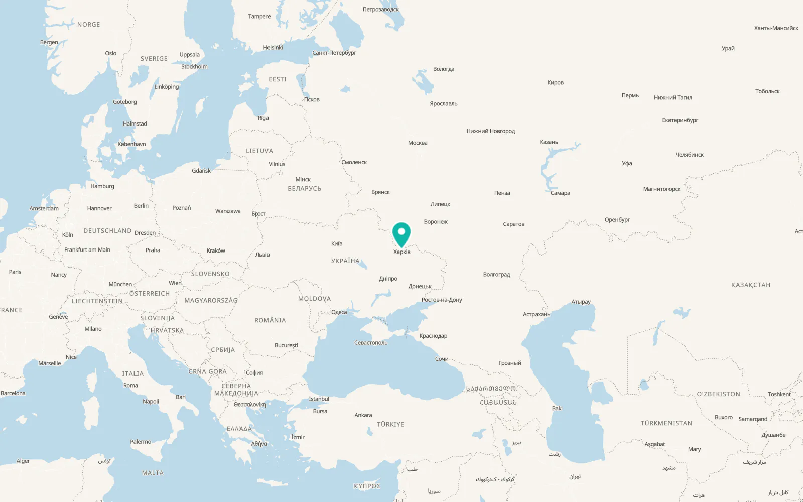 Map of Oleksiyivka