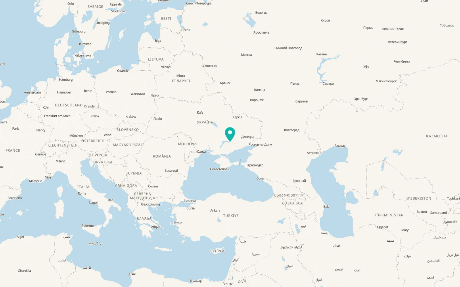 Map of Orlianske