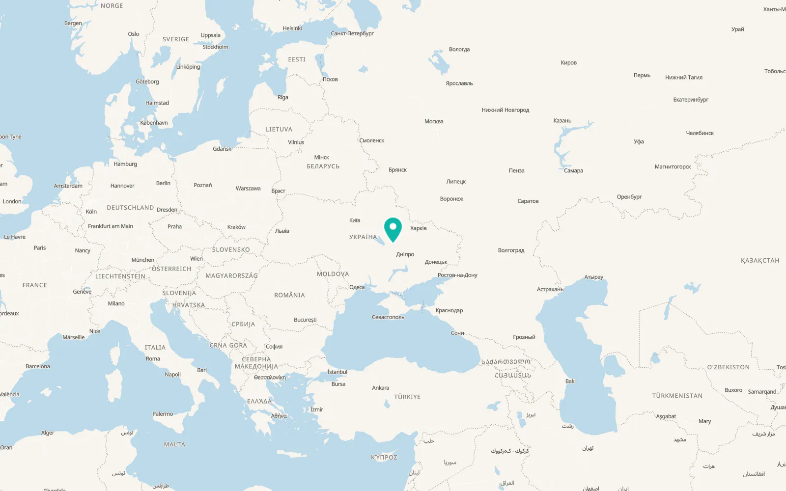 Map of Ozera