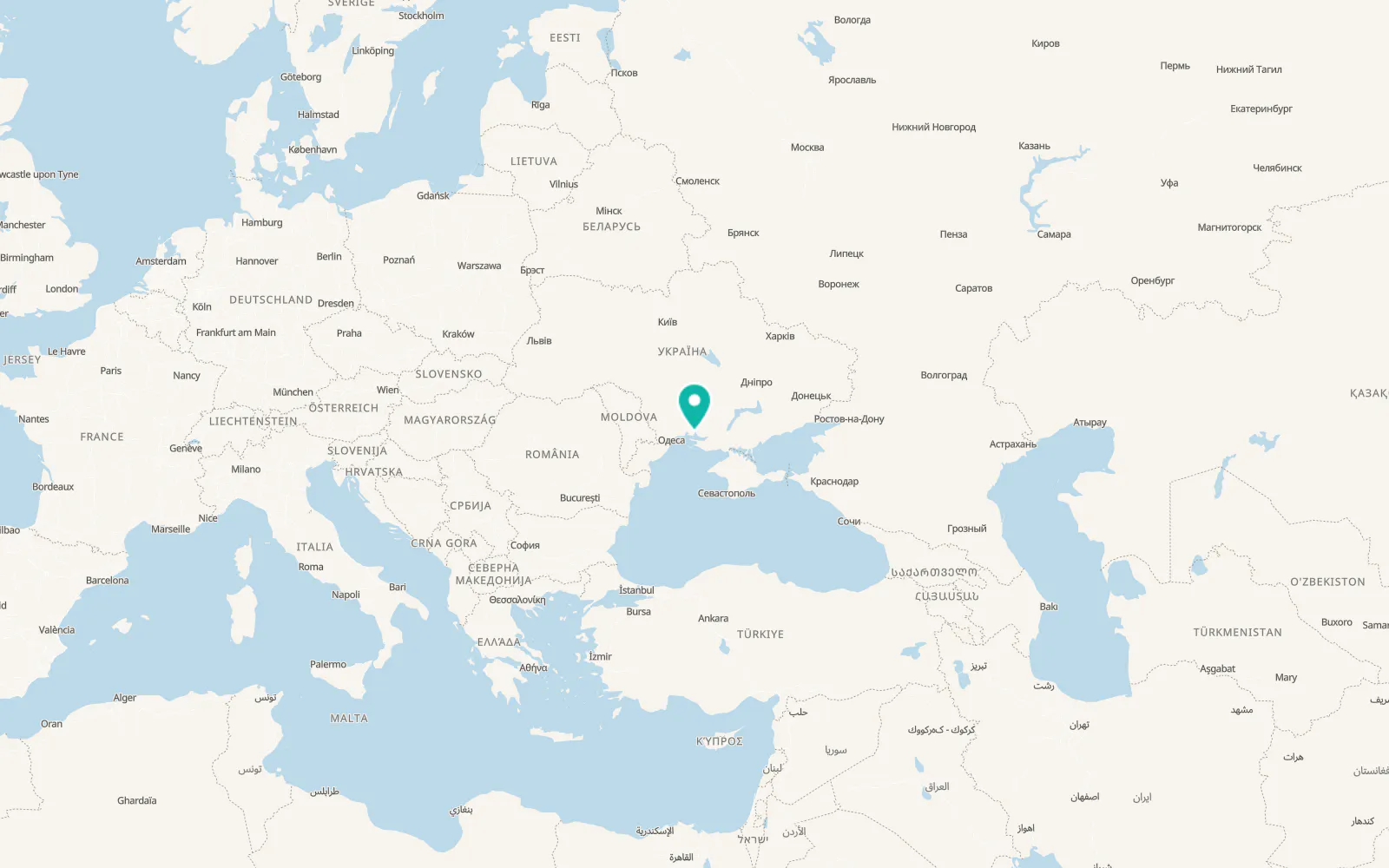 Map of Parutyne