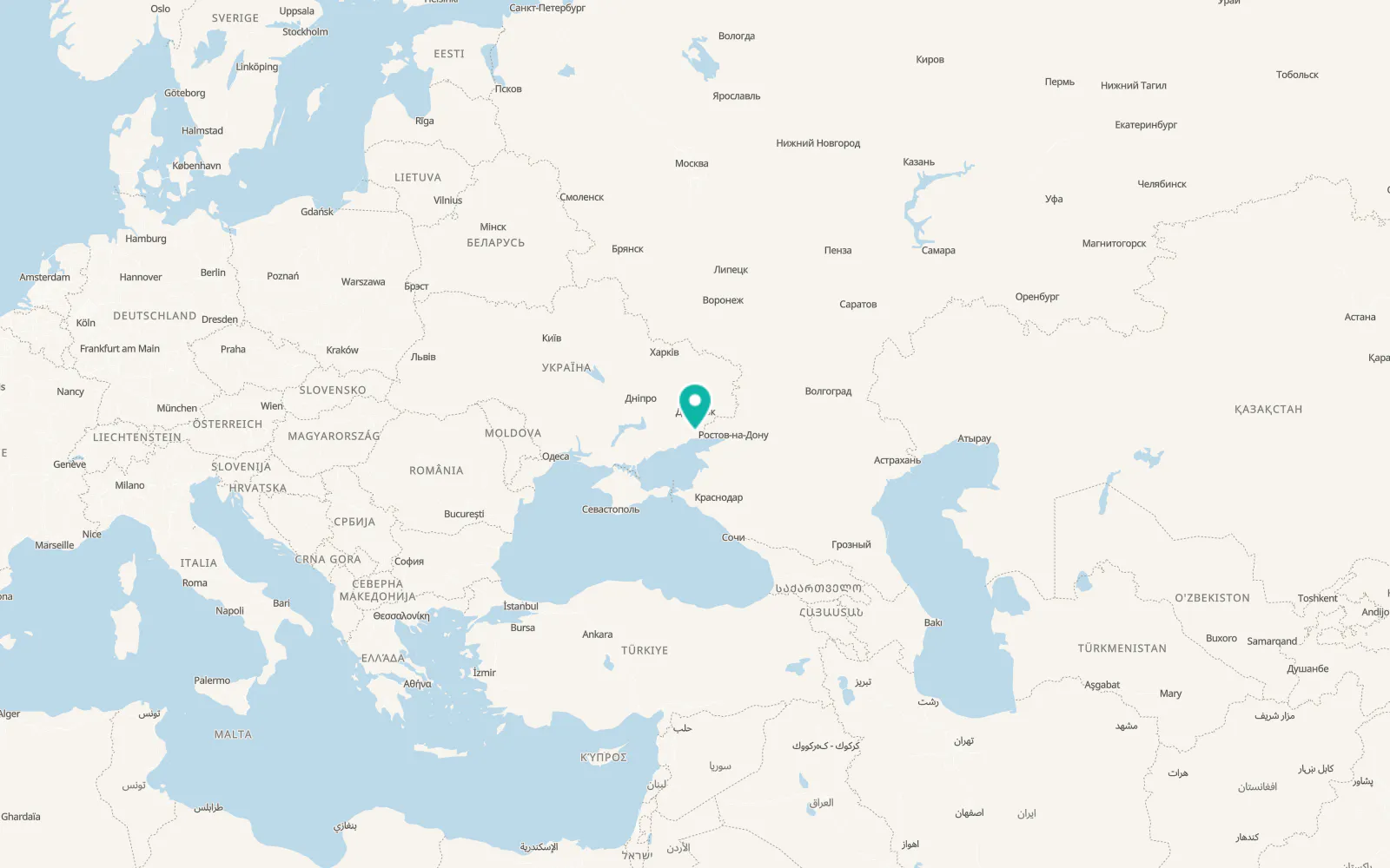 Map of Pavlopil