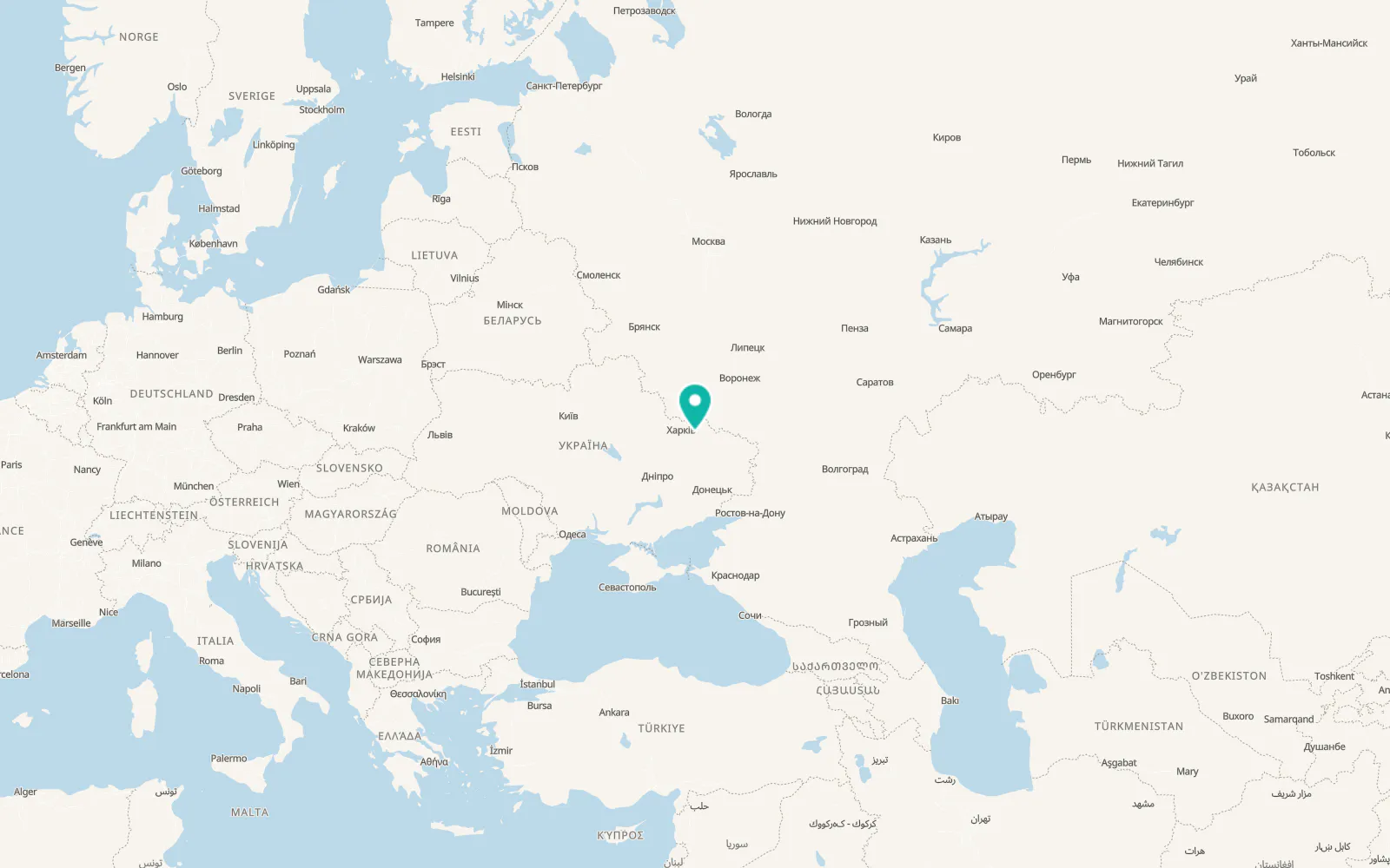 Map of Pechenihy