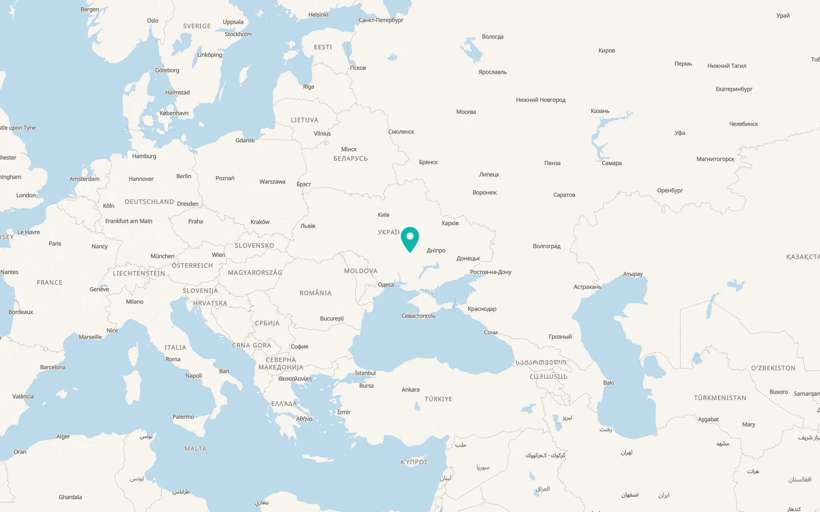 Map of Pelageivka