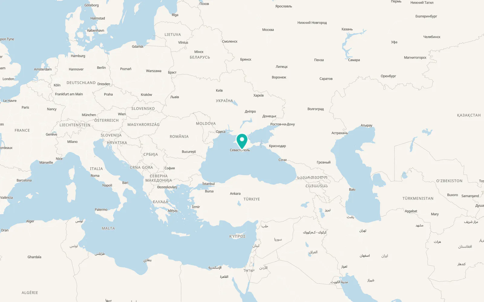 Map of Peredovoye
