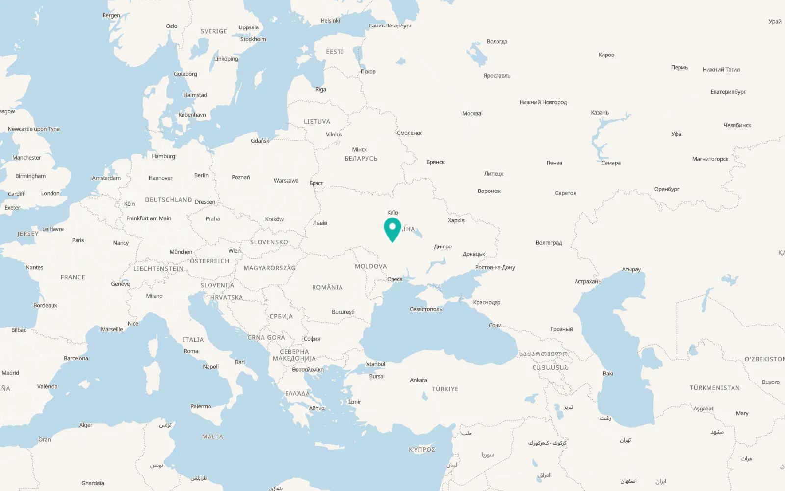 Map of Perehonivka