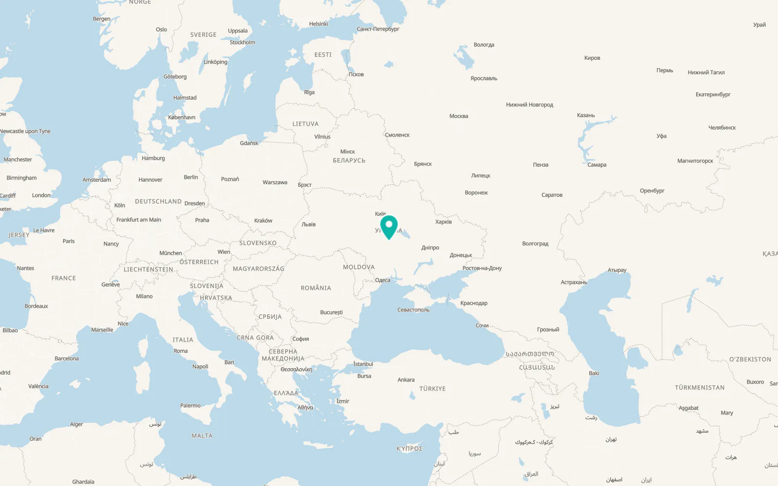 Map of Petroostriv