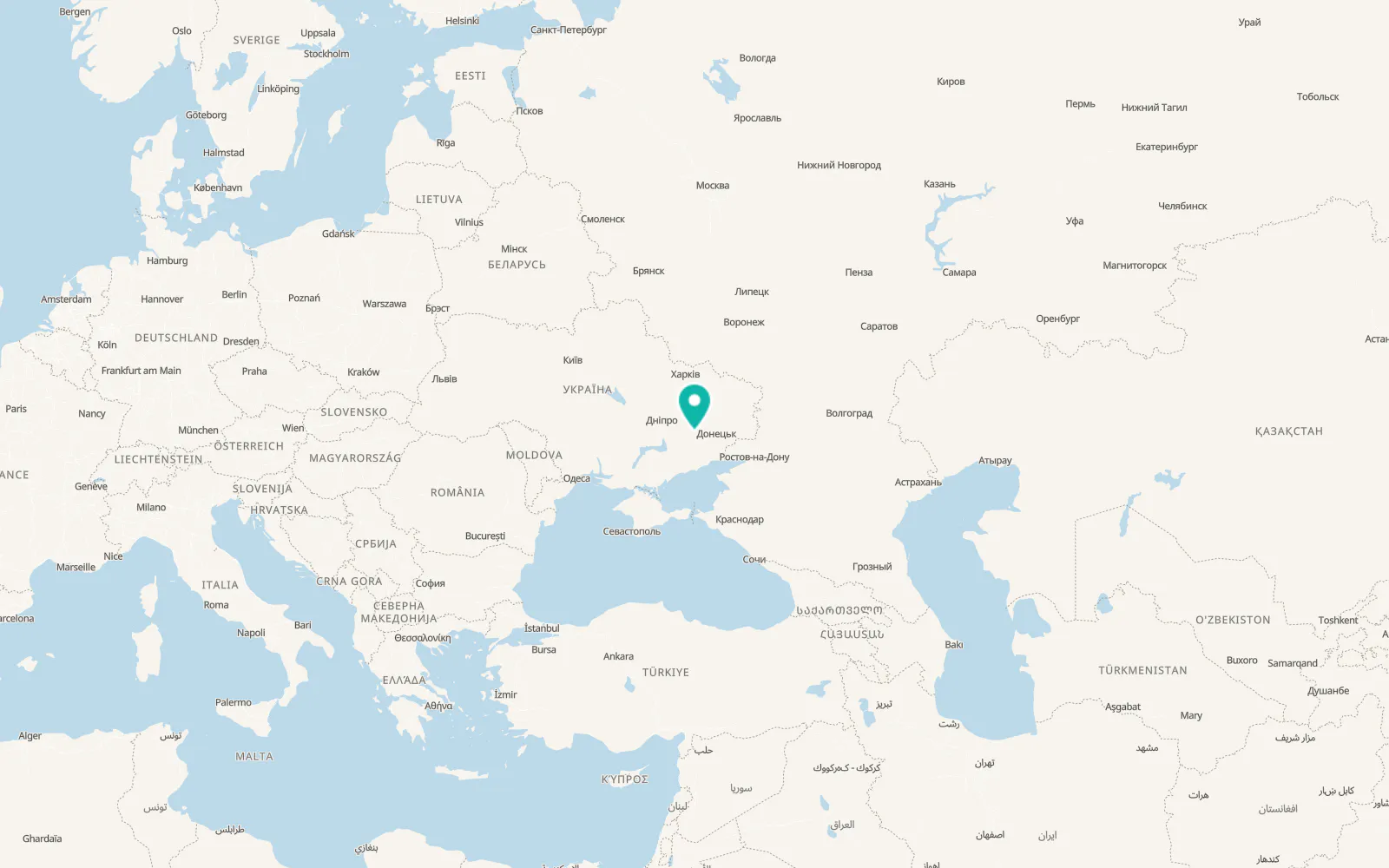Map of Piddubne