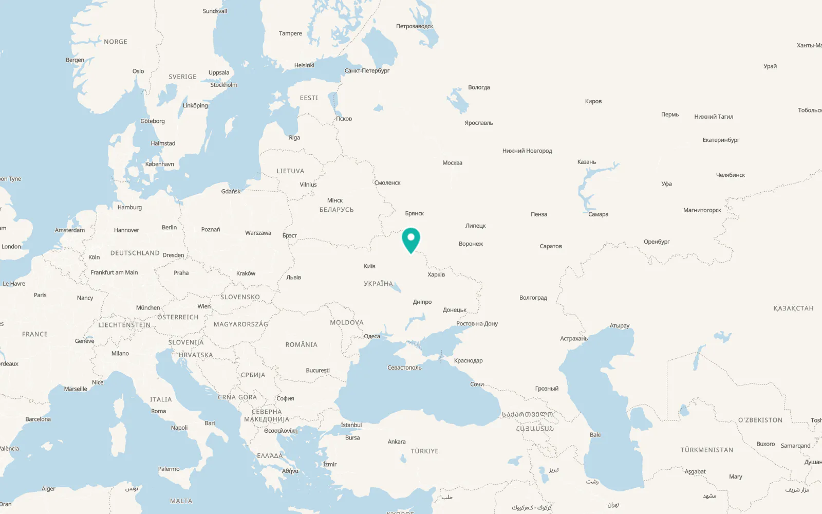Map of Pishchane