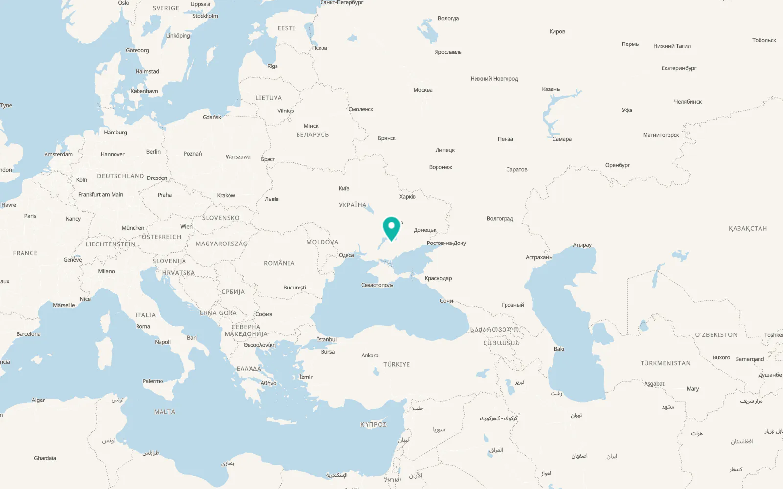 Map of Piskoshyne