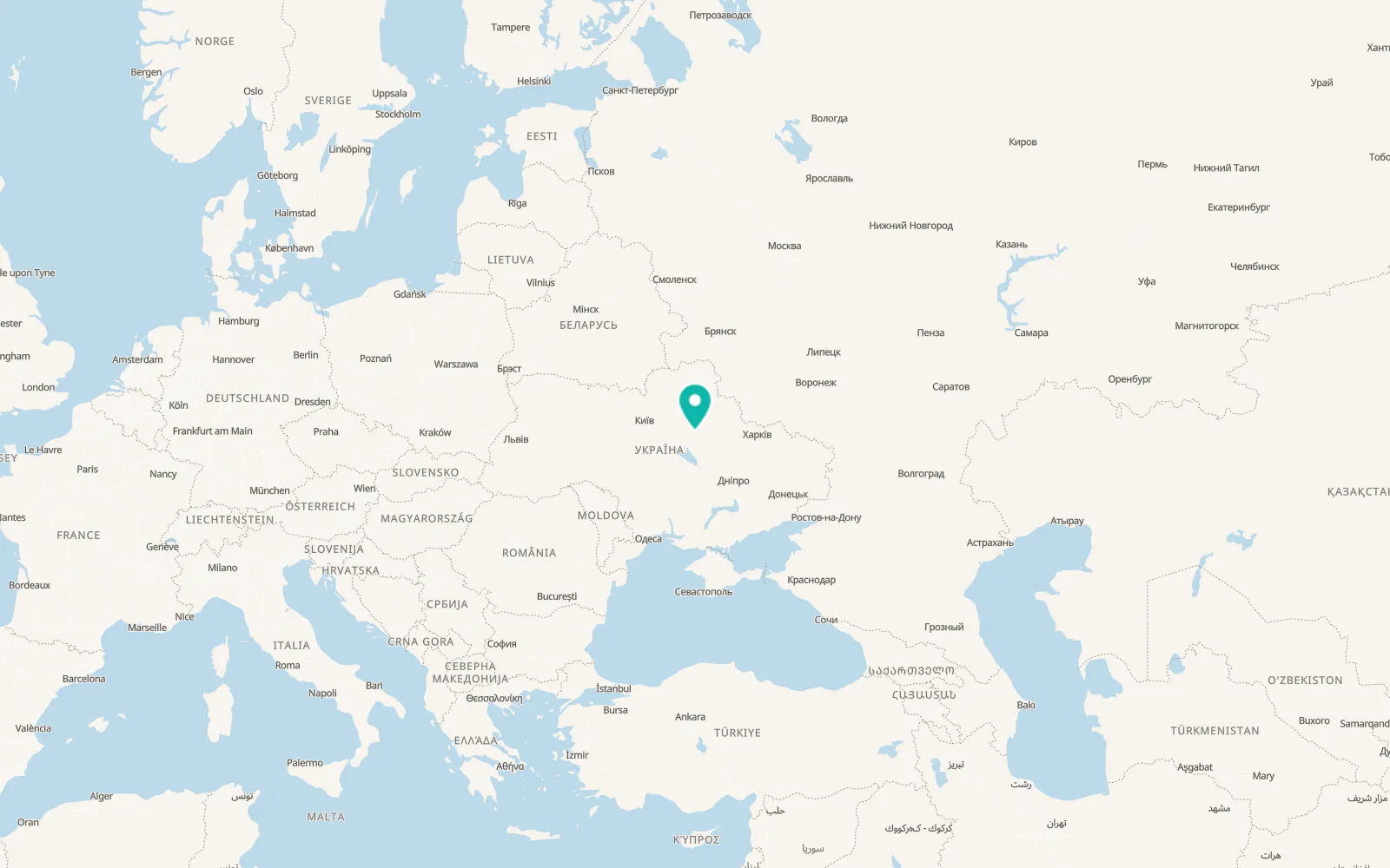 Map of Pisky