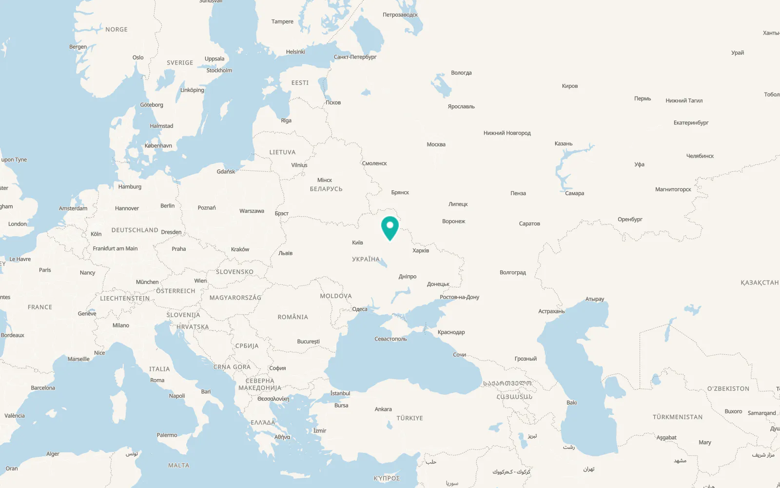 Map of Pisky