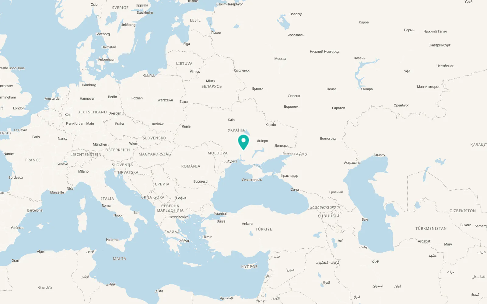 Map of Plyushchivka