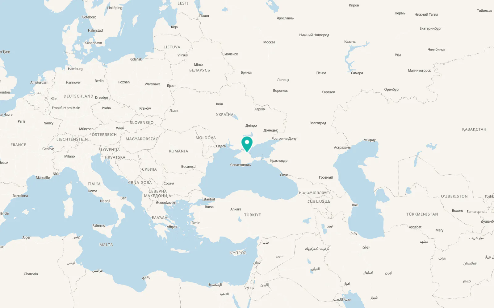 Map of Pobednoye