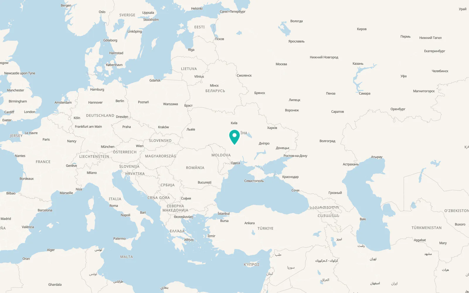 Map of Pobuzke
