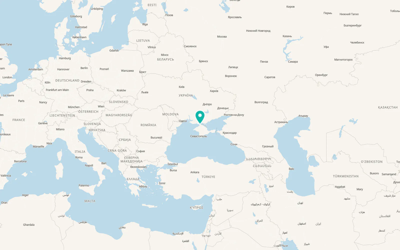 Map of Pochetnoye
