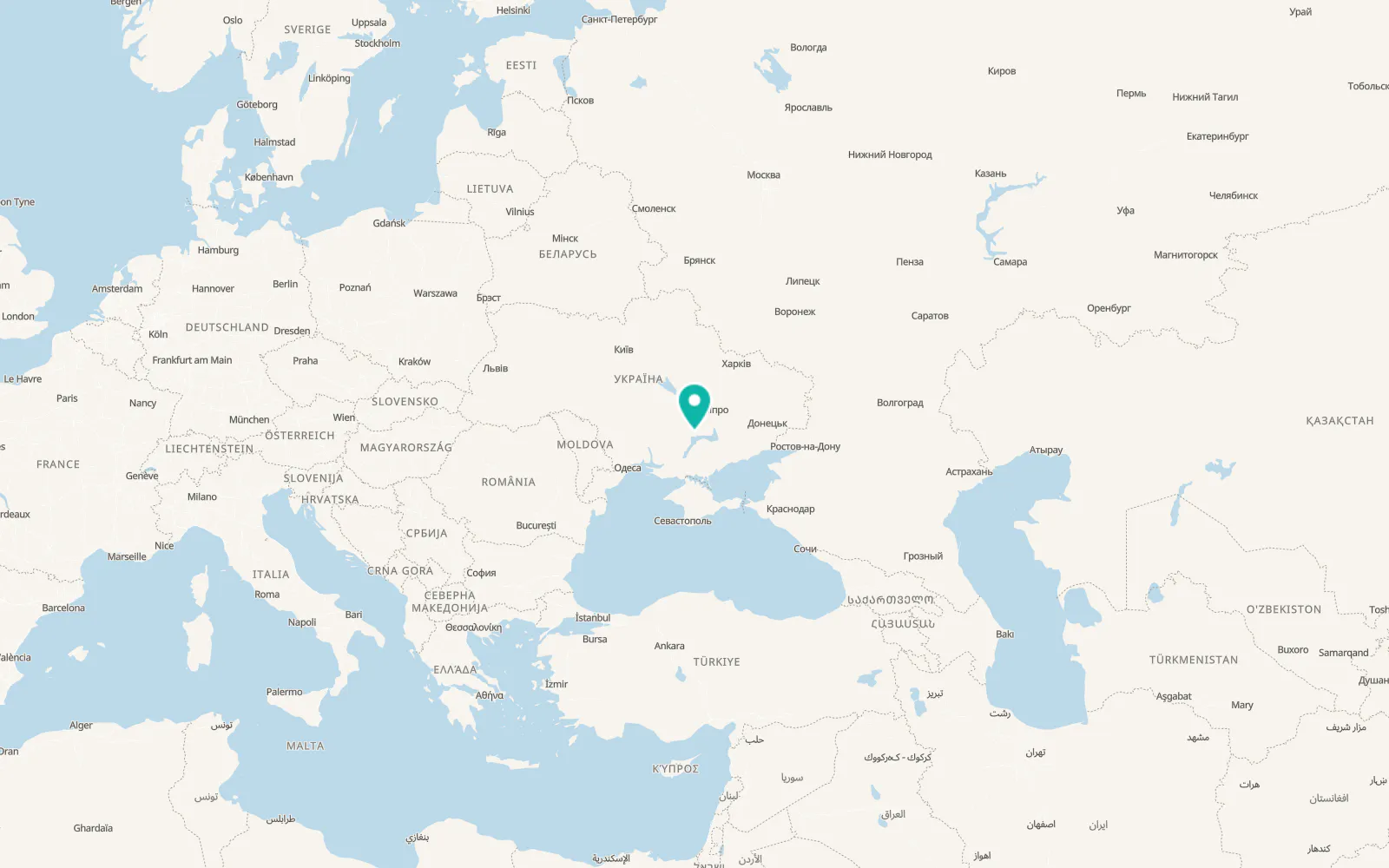 Map of Pokrov