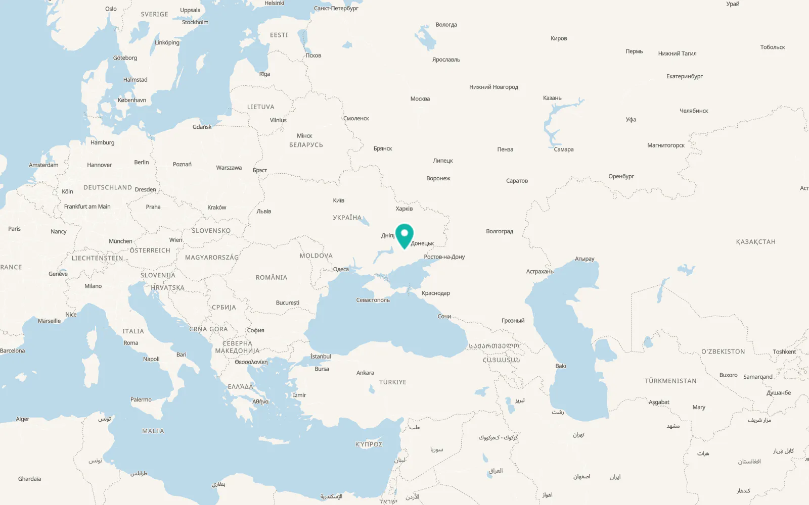 Map of Polohy
