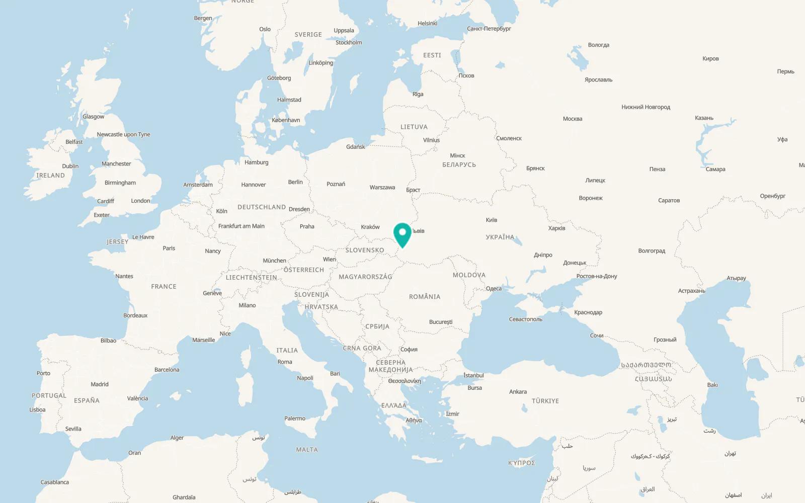 Map of Poroshkovo