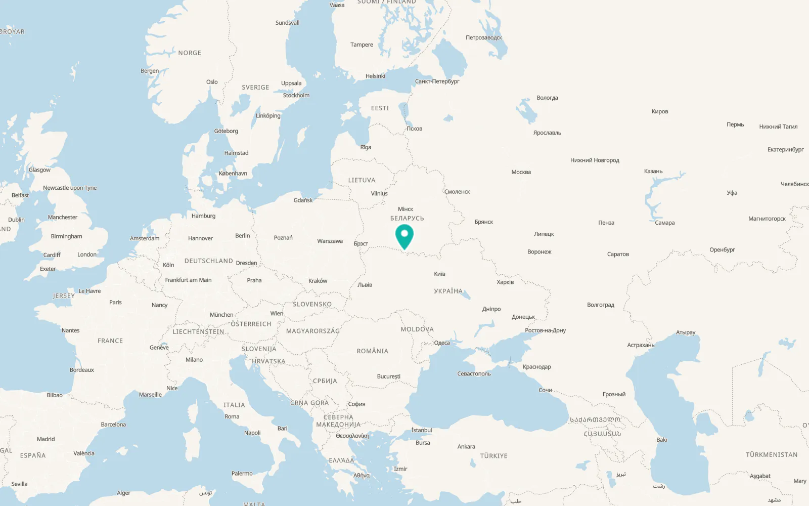 Map of Poznan