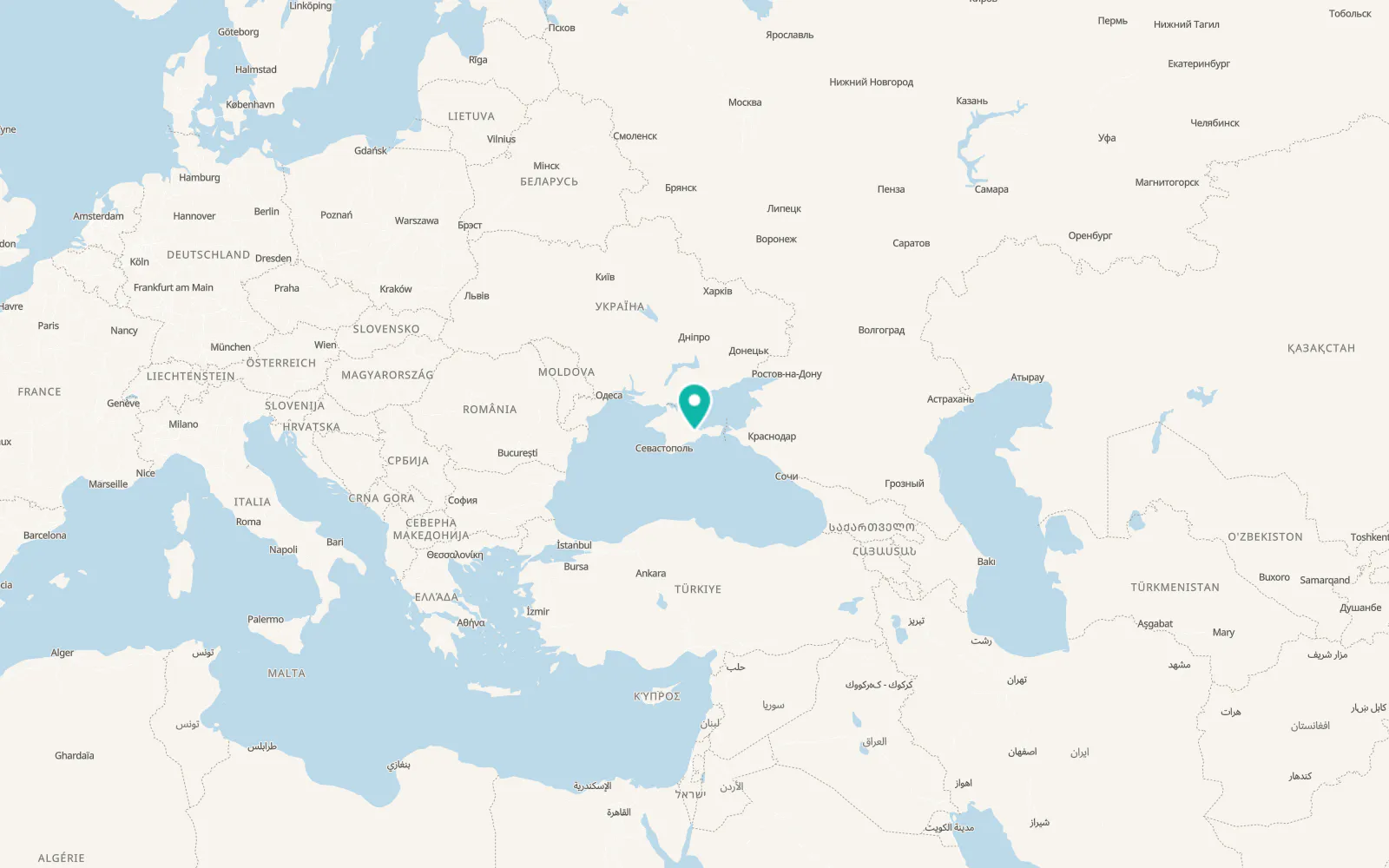 Map of Privetnoye