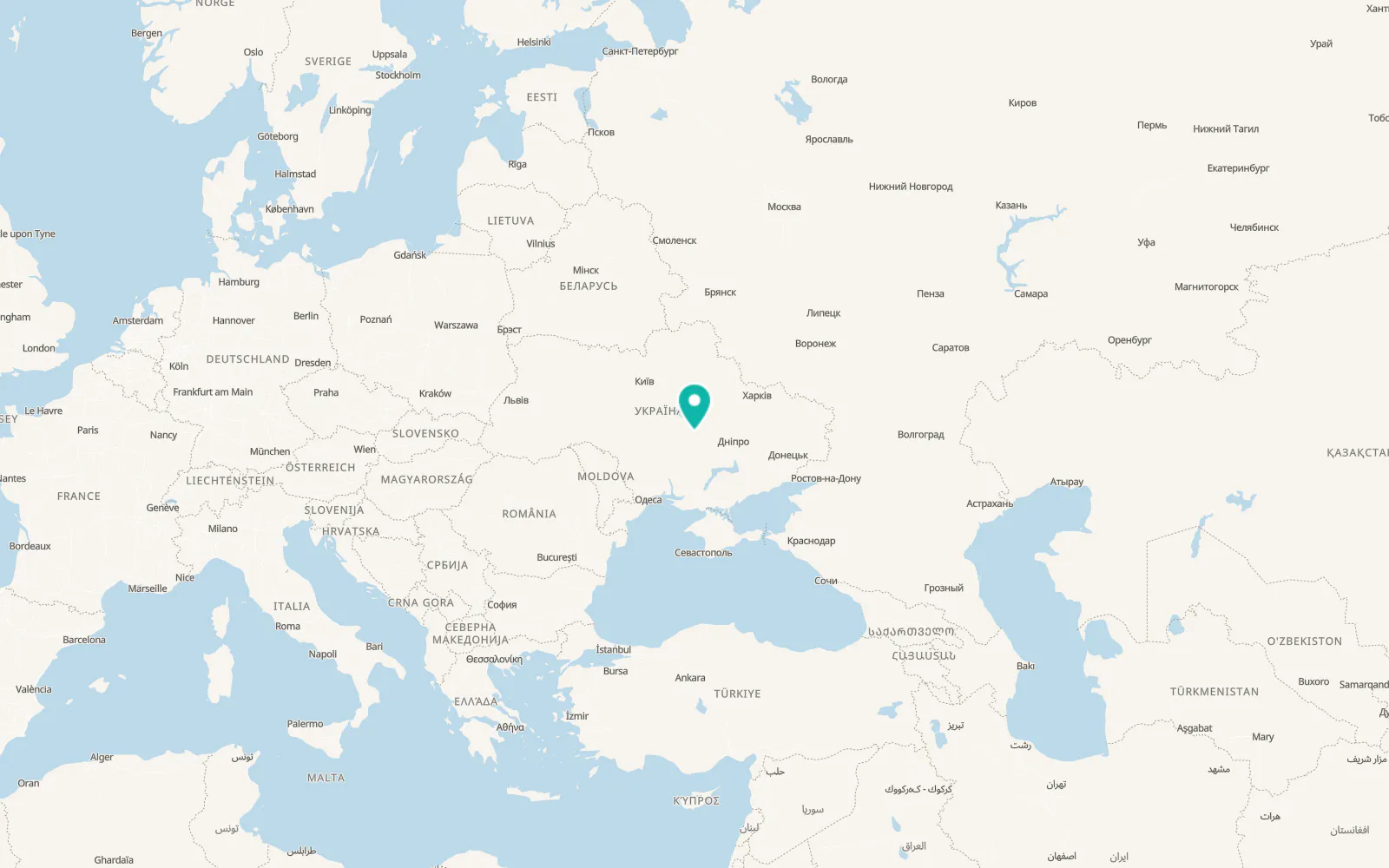 Map of Pryyutivka