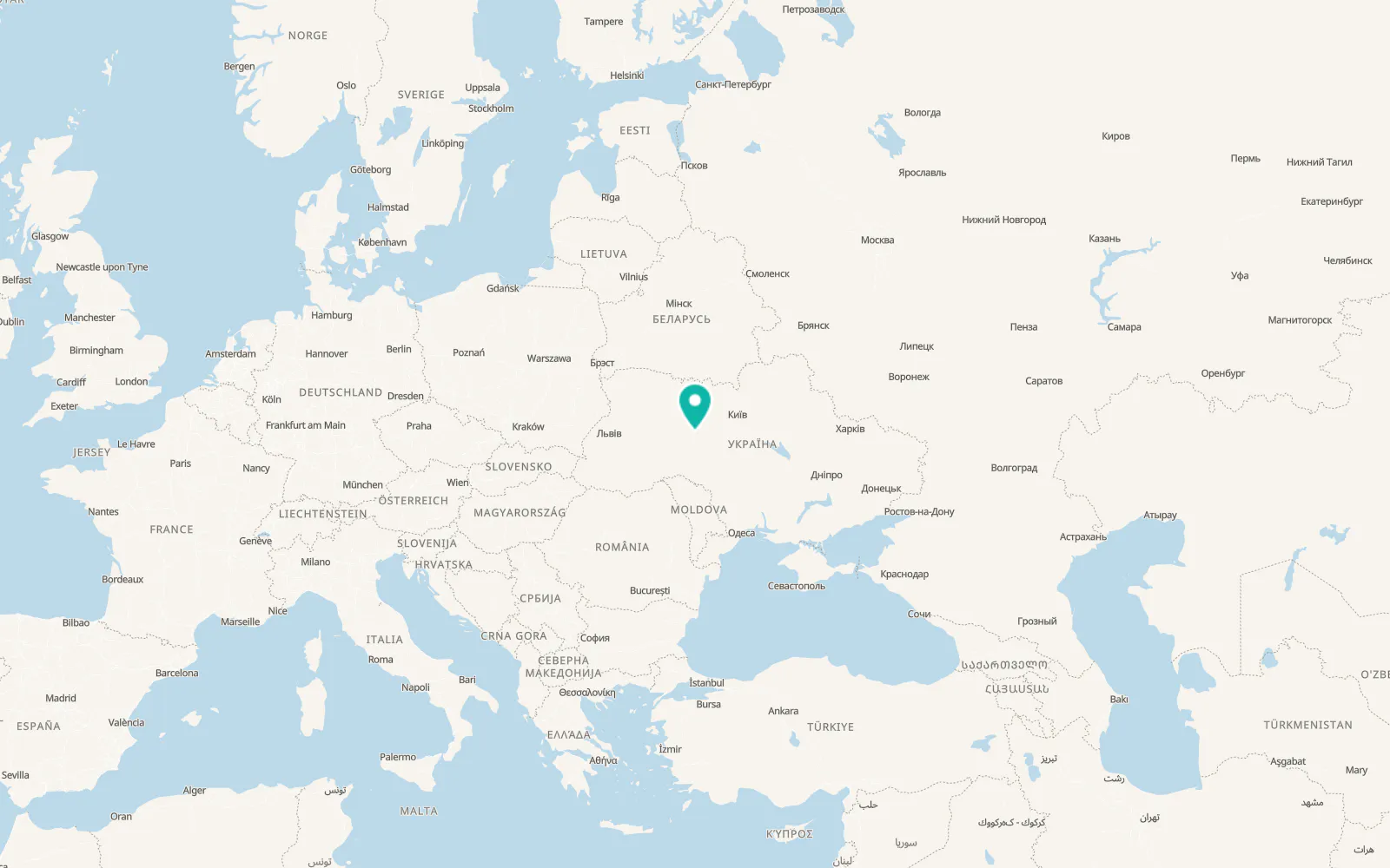 Map of Raihorodok