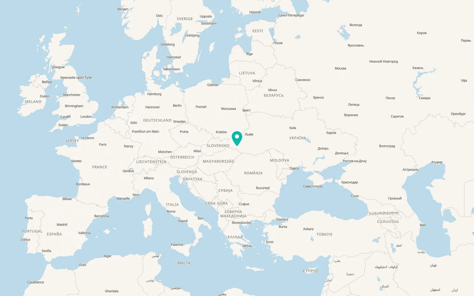Map of Rativtsi
