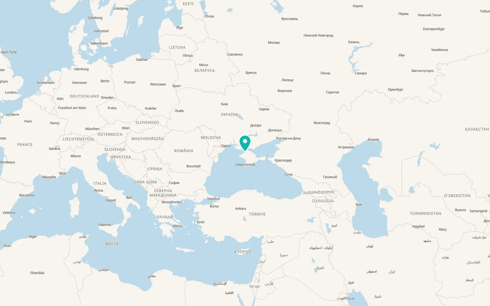 Map of Razdol’noye