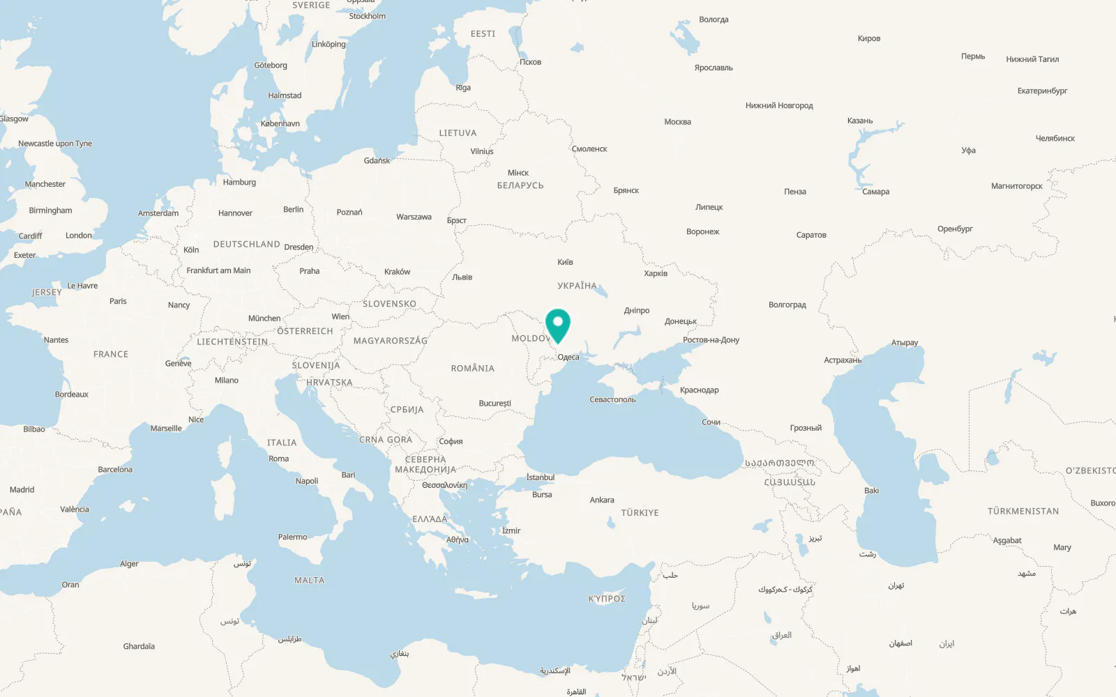 Map of Rozdilna