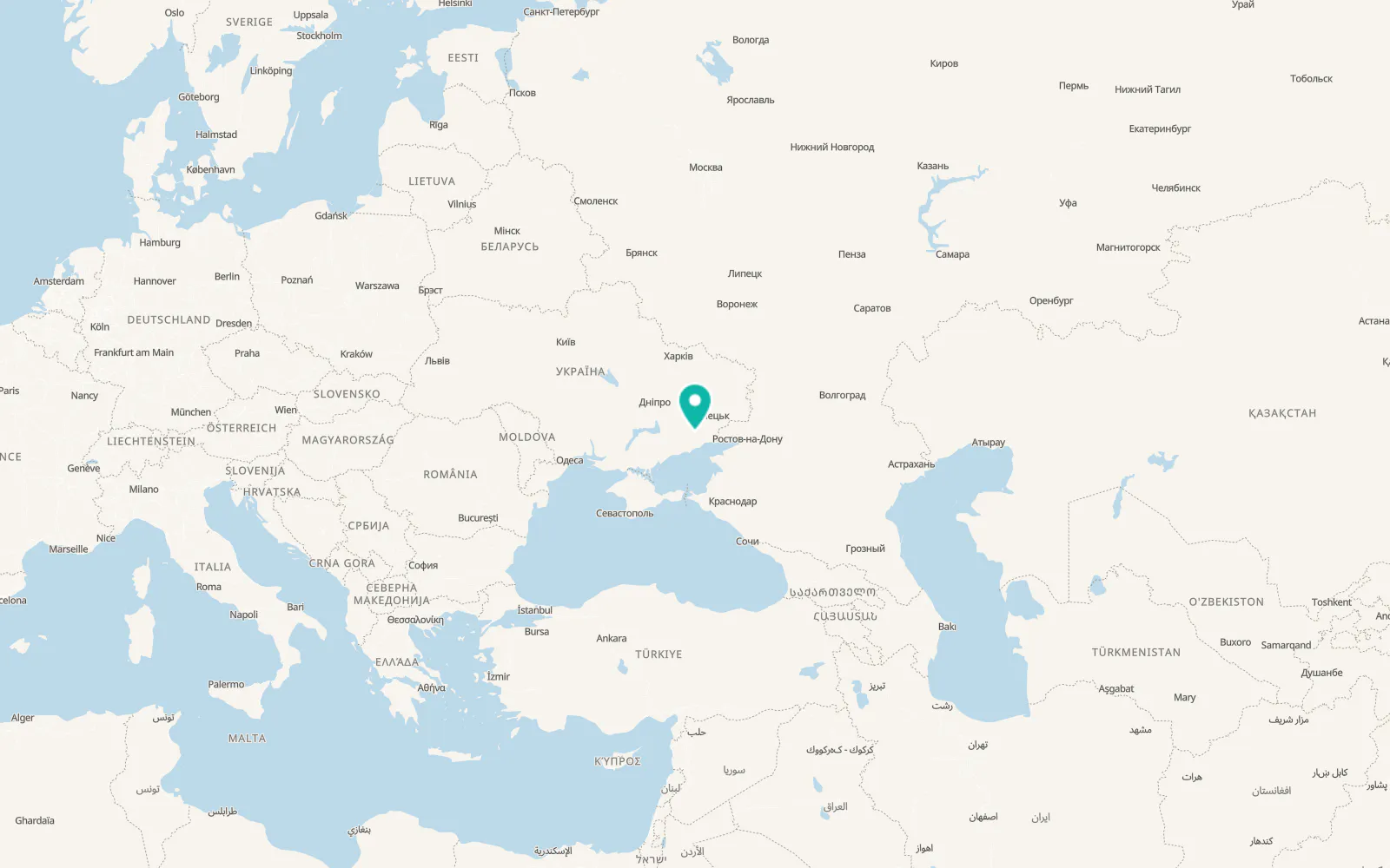 Map of Rozivka