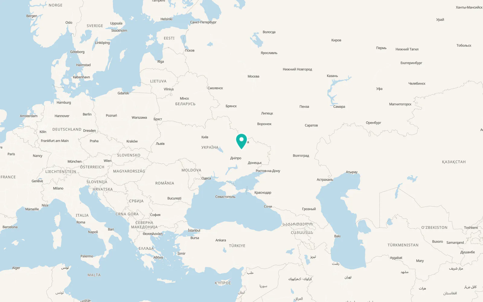 Map of Sakhnovshchyna