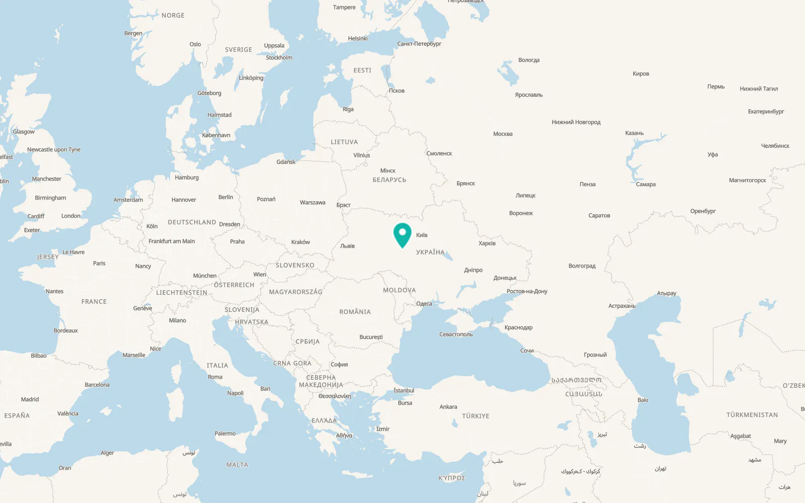 Map of Samhorodok