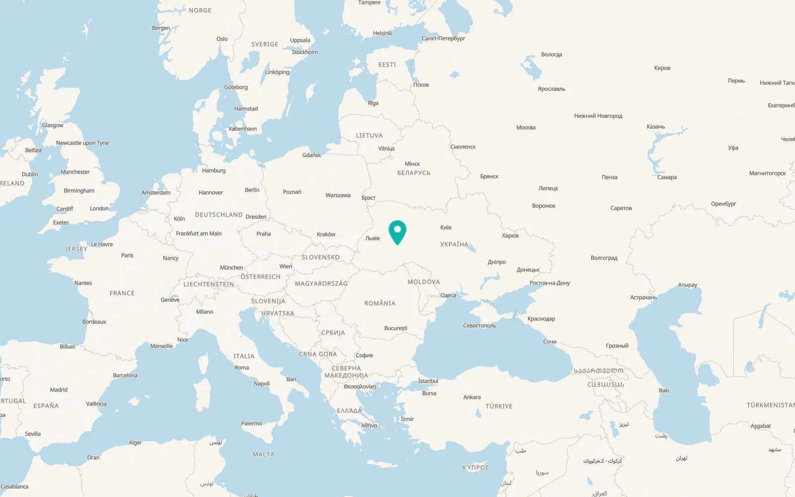 Map of Sataniv
