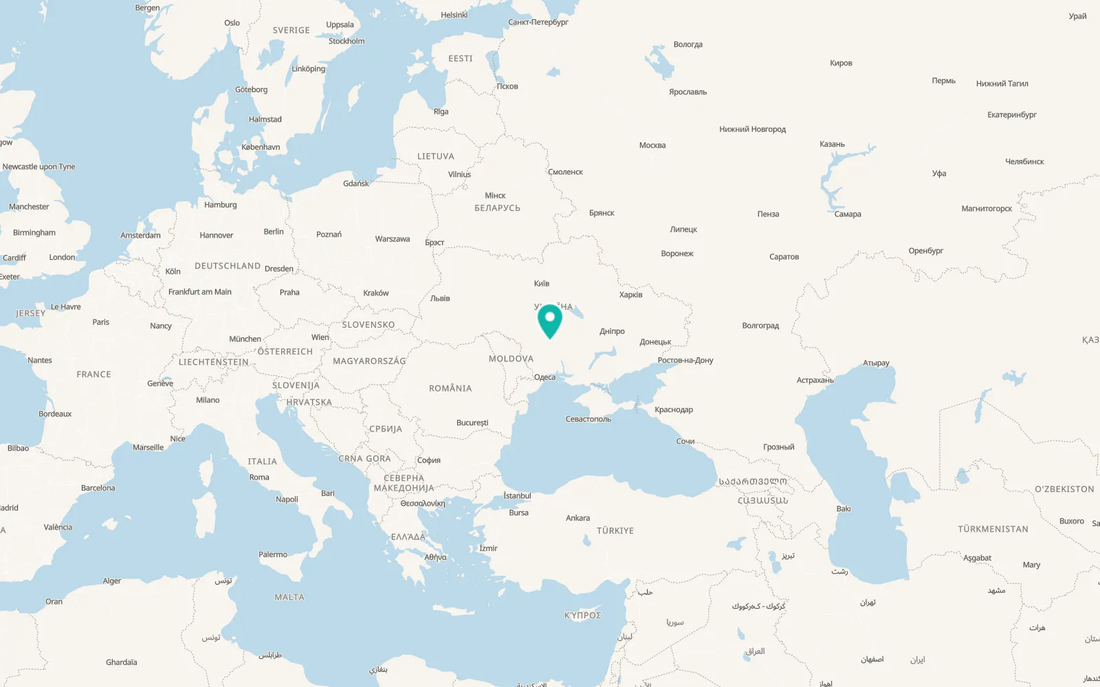 Map of Semenivka