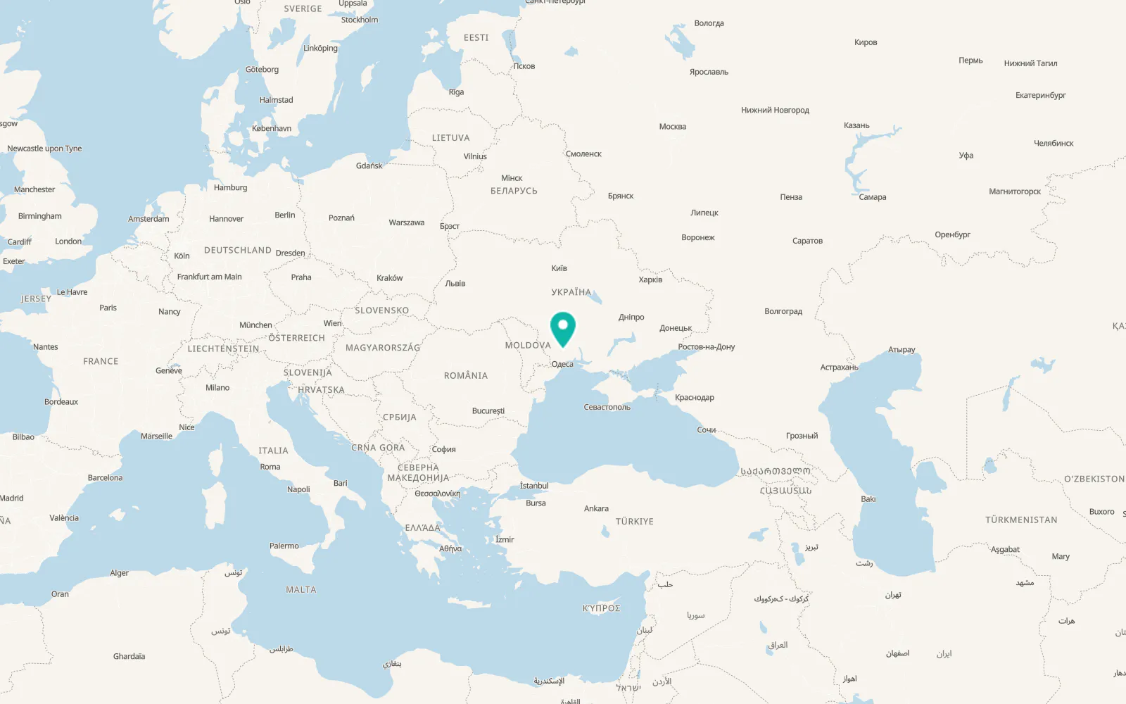 Map of Serbka