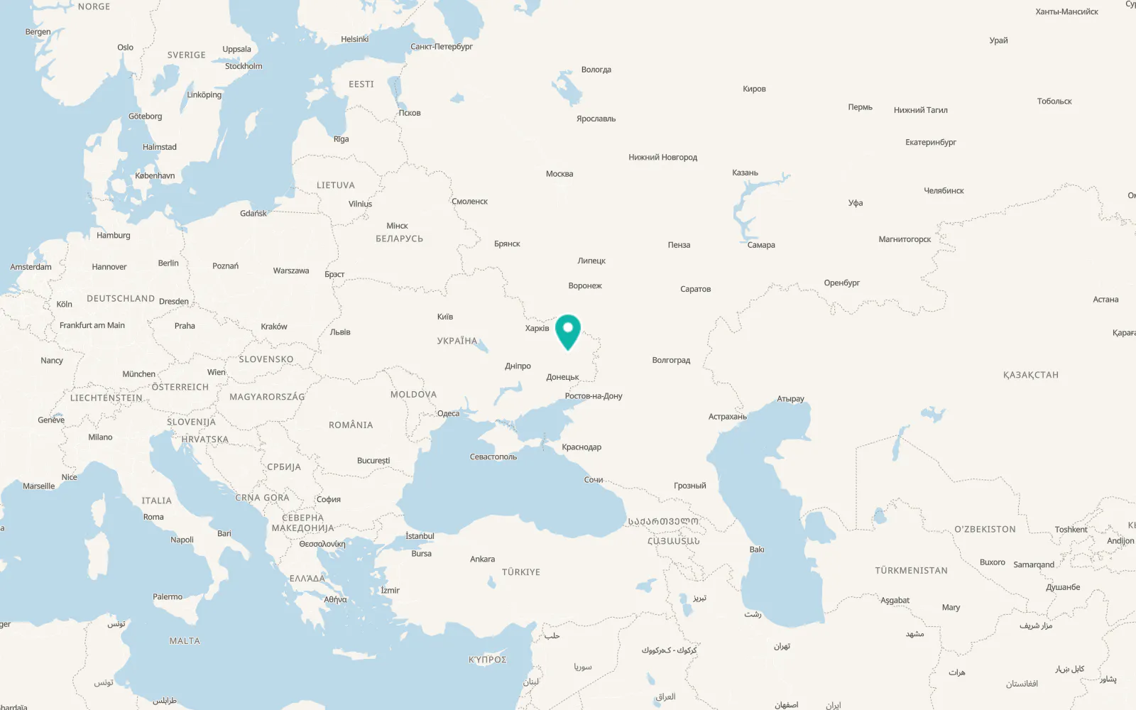 Map of Serebrianka