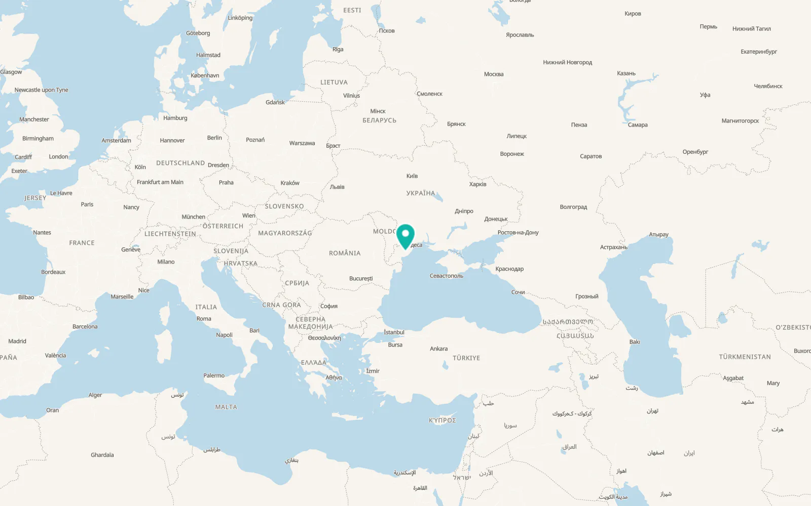 Map of Serhiivka