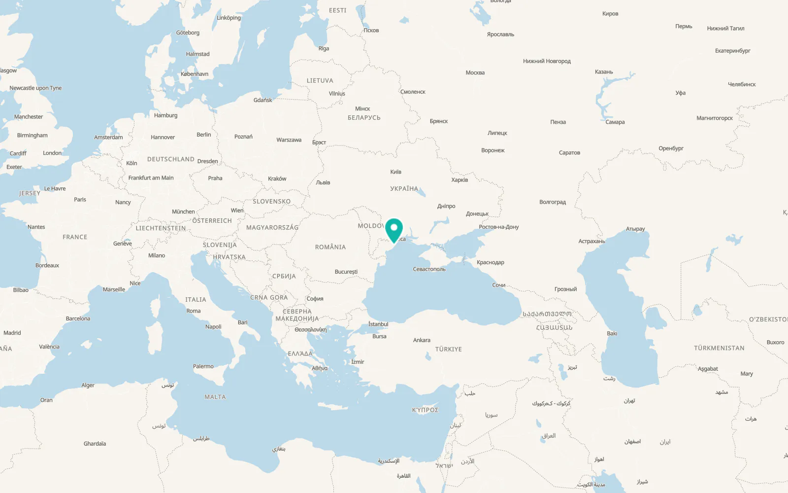 Map of Serhiyivka