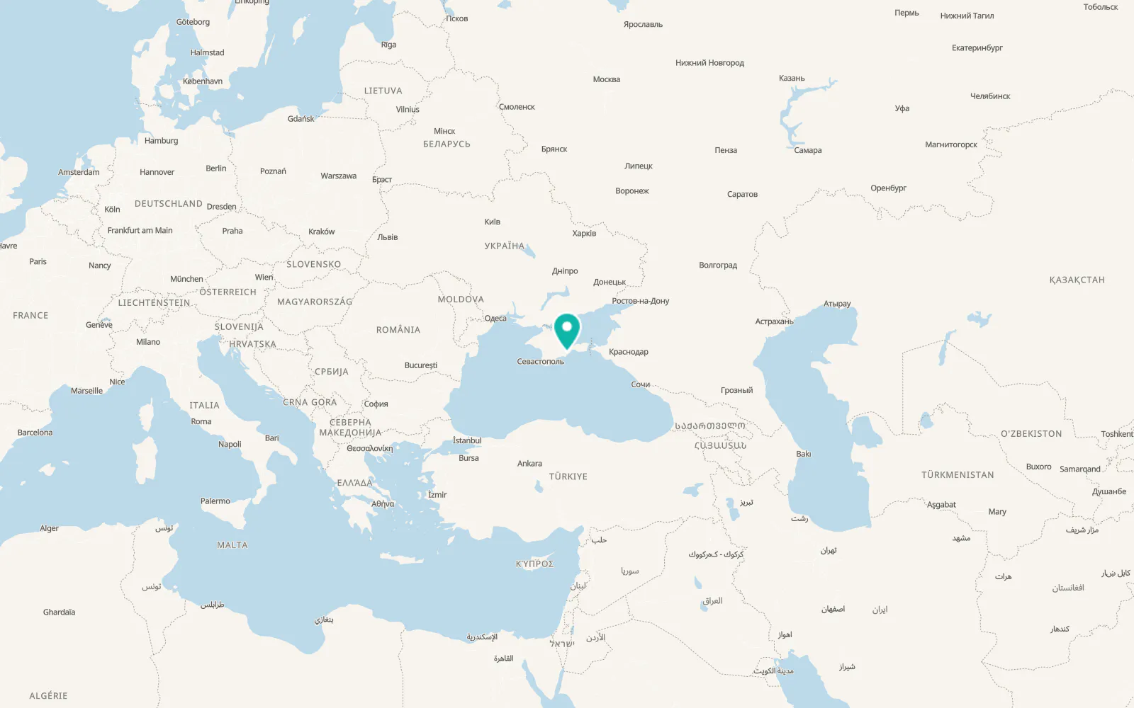 Map of Shchebetovka