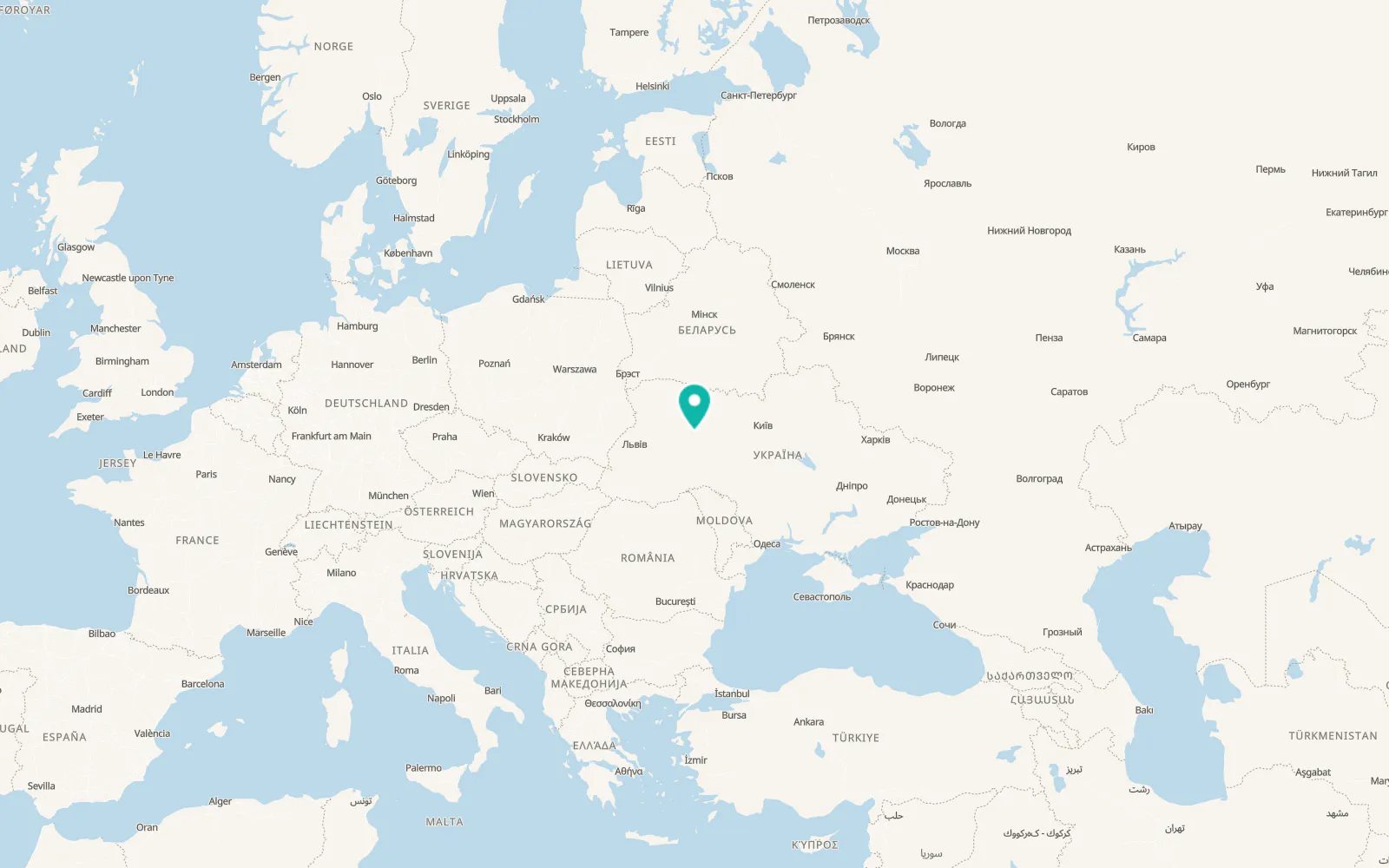 Map of Shepetivka