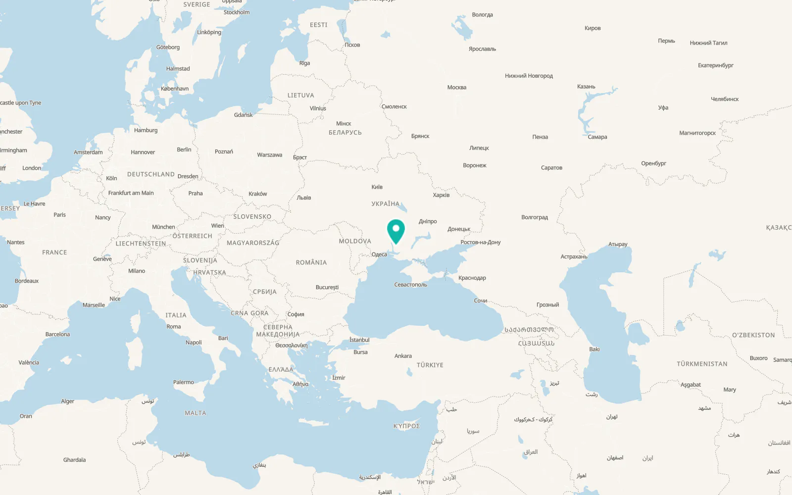 Map of Shevchenkove