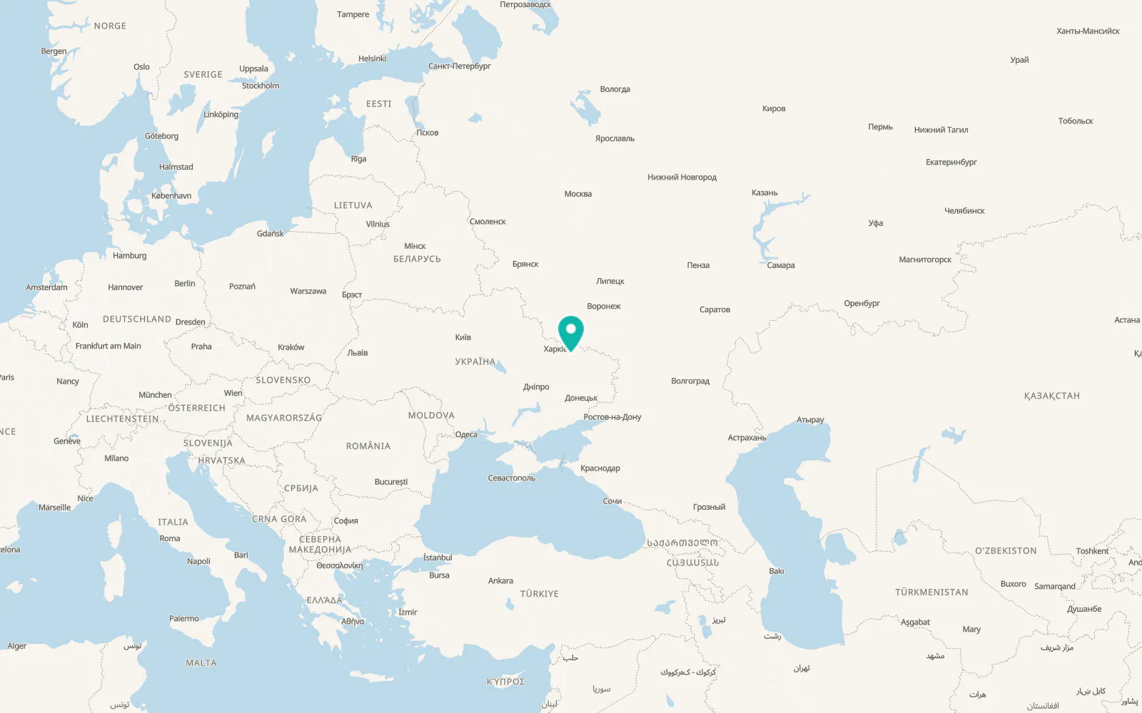 Map of Shevchenkove