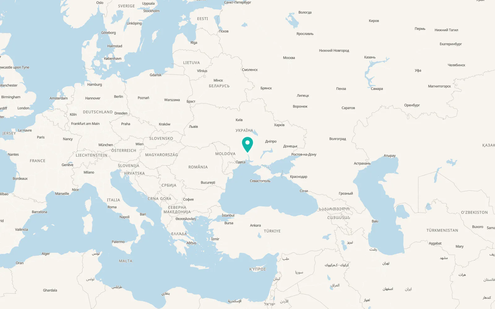 Map of Shostakove